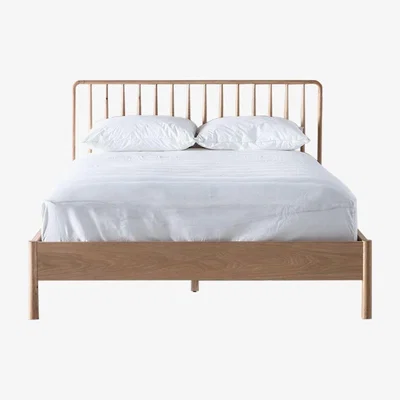 Perch and Parrow Rebecca 4'6'' Oak Double Bed Frame