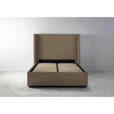 Perch and Parrow Suzie 4'6 Double Bed Frame in Saddle Brown"