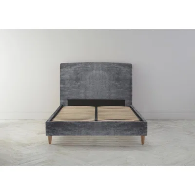Perch and Parrow Ted 4'6 Double Bed Frame in Rhino Grey"