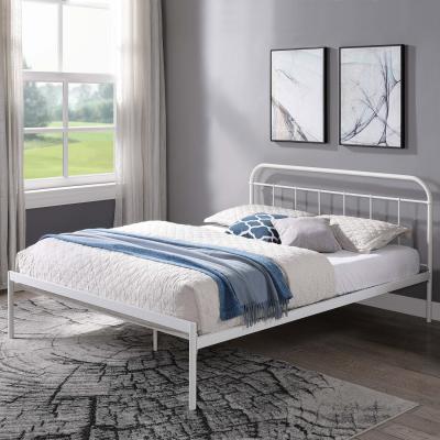 The Range Bourton Modern White Metal Bed Frame - White / 23g
