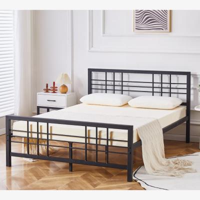 The Range Novak Metal Lattice Bed Frame - Black / Double