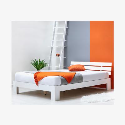 The Range Broxton Low Platform White Wooden Bed Frame - White / 25.5g