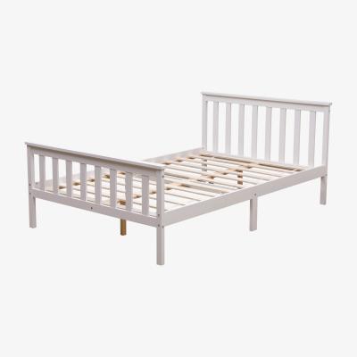 The Range Somnium White Shaker Wooden Bed Frame - White / Double