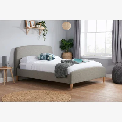 The Range Quebec Double Bed - Grey