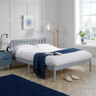 The Range Florida Low End Wooden Bed Frame  - Grey / Double