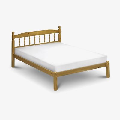 The Range Traditional Pine Low Foot End Shaker Style Bed - Pine Finish / Double