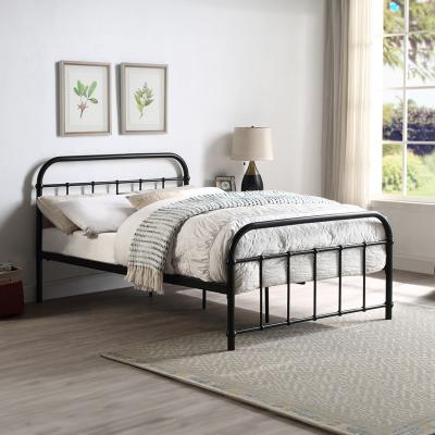 The Range Tewin Vintage Hospital Style Metal Bed Frame - Black / Double