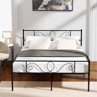 The Range Heavy Duty Extra Strong Square Bed Frame - Black / Double