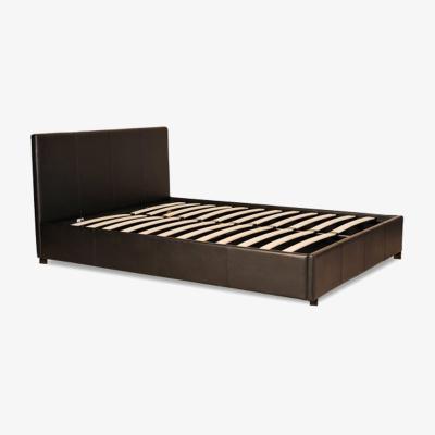 The Range Prado Faux Leather Bed Frame (Brown 4FT6 Double)  - Brown