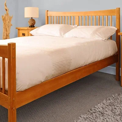The Range Solid Wooden Country Bed Frame - Pine / Double