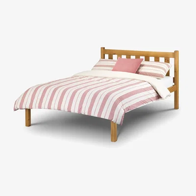 The Range Pine Low Foot End Shaker Style Bed Frame - Pine Finish / Double