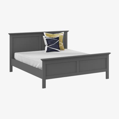 The Range Jonas & James Belleville Bed - Matt Grey / Double