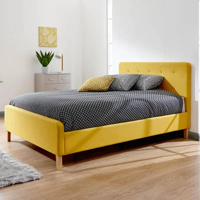 The Range Ashbourne Bedframe - Mustard / Double