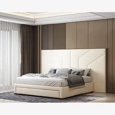 The Range Gianni Hotel Bed - Beige / Double