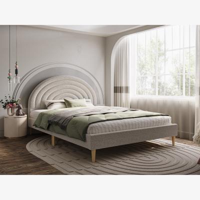 The Range Ava Boucle Bed - Grey / Double