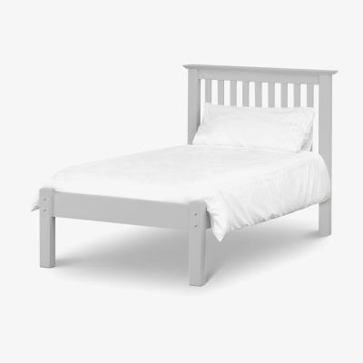 The Range Barcelona Grey Double Bed - Dove Grey / Single