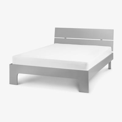 The Range Manhattan Double Bed - Grey - Grey Gloss