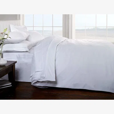 The Range Egyptian Combed Cotton Duvet Cover - White / Double