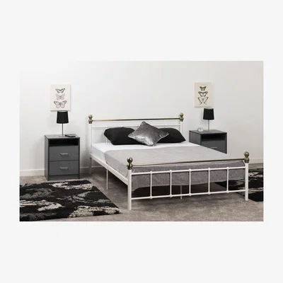 The Range Marlborough Double Bed - White