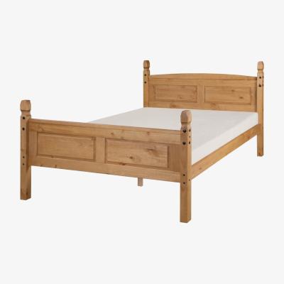The Range Corona Double High End Bed Frame - Antique Wax