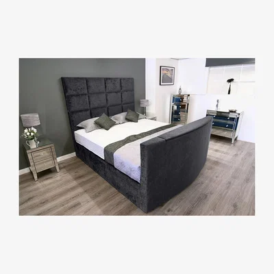 The Range Lurvi Plush TV Bed Frame - Steel / Double