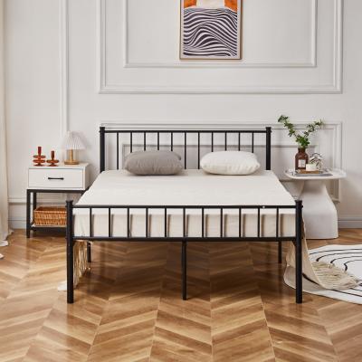 The Range Cromer Modern Black Metal Bed Frame - Black / Double