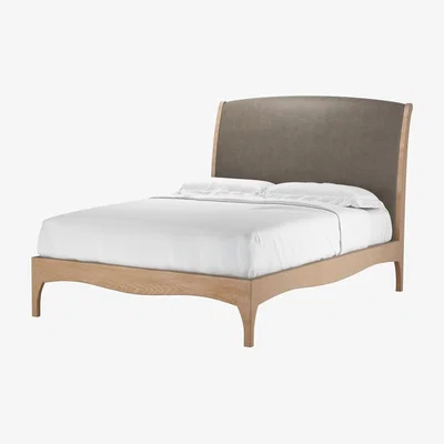 Sofa.com Emilia Double Bed in Basalt Grain Leather - sofa.com