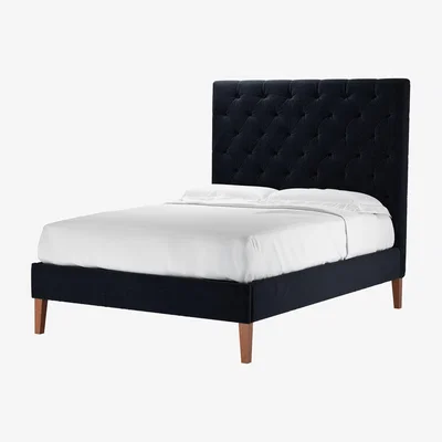 Sofa.com Rosalie 150cm Double Bed in Pitch Smart Cotton - sofa.com