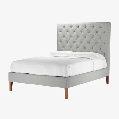 Sofa.com Rosalie 150cm Double Bed in Wishing Well Organic Smart Cotton