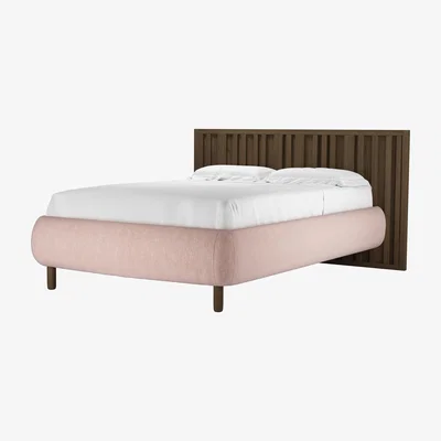 Sofa.com Florence Double Bed in Pavilion Pink Brushstroke
