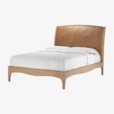 Sofa.com Emilia Double Bed in Tan Vintage Leather - sofa.com