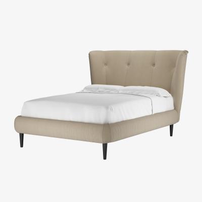Sofa.com Audrey Double Bed in Pennine Stone Organic Smart Cotton