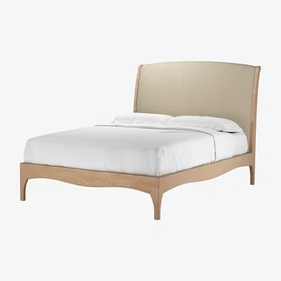 Sofa.com Emilia Double Bed in White Sands Soft Chenille - sofa.com
