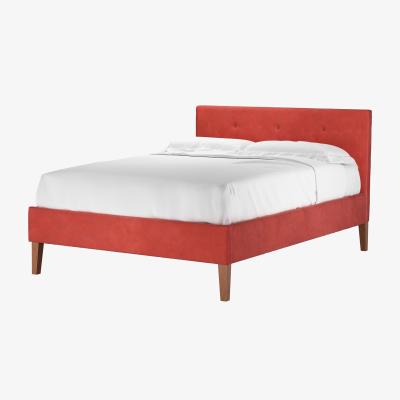 Sofa.com Avery 100cm Double Bed in Wild Raspberry Smart Velvet