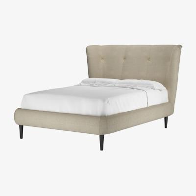 Sofa.com Audrey Double Bed in Pampas Hygge Smart Linen