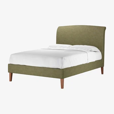 Sofa.com Thea Double Bed in Thyme Florence Textured Weave