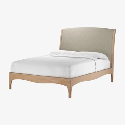 Sofa.com Emilia Double Bed in Salted Caramel Plush Tweed Boucle - sofa.com