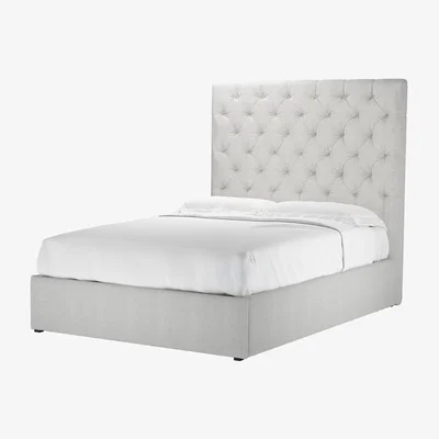 Sofa.com Rosalie 150cm Double Ottoman Bed in Pumice House Basket Weave - sofa.com