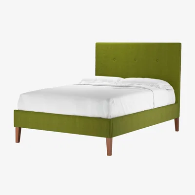 Sofa.com Avery 130cm Double Bed in Vine Leaf Organic Smart Cotton