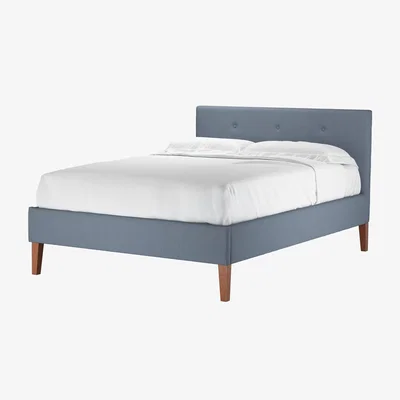 Sofa.com Avery 100cm Double Bed in Loch Brushed Linen Cotton