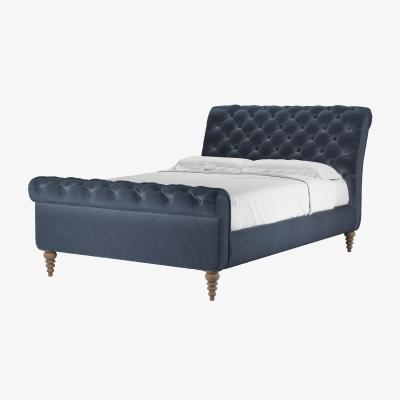 Sofa.com Knightsbridge Double Bed in Skyfall Cotton Matt Velvet