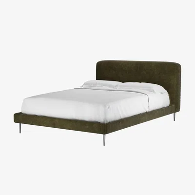 Sofa.com Lucy Double Bed in Juniper Aquaclean Clever Chenille
