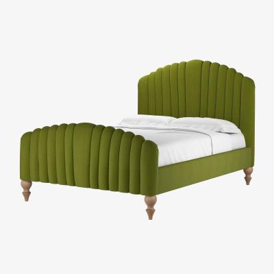 Sofa.com Bella Double Bed in Vine Leaf Organic Smart Cotton