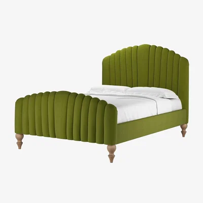 Sofa.com Bella Double Bed in Vine Leaf Organic Smart Cotton