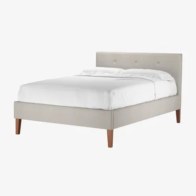 Sofa.com Avery 100cm Double Bed in Stoneware Easy Cotton