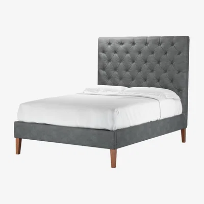 Sofa.com Rosalie 150cm Double Bed in Niagara Powdered Leather - sofa.com