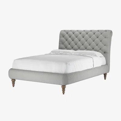 Sofa.com Knightsbridge without Footboard Double Bed in Wishing Well Organic Smart Cotton