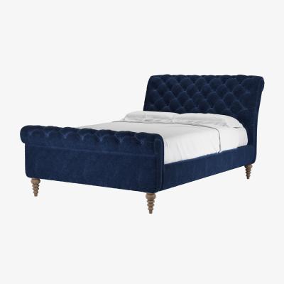 Sofa.com Knightsbridge Double Bed in Port Royal Aquaclean Clever Chenille