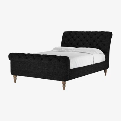 Sofa.com Knightsbridge Double Bed in Ashford Textured Boucle - sofa.com
