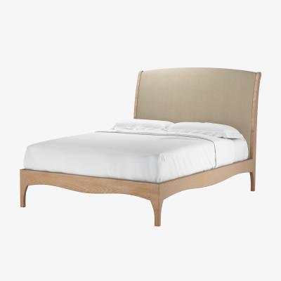 Sofa.com Emilia Double Bed in Pennine Stone Organic Smart Cotton